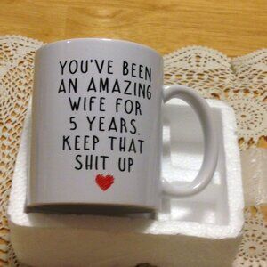 Funny anniversary gift idea, 5 year humor